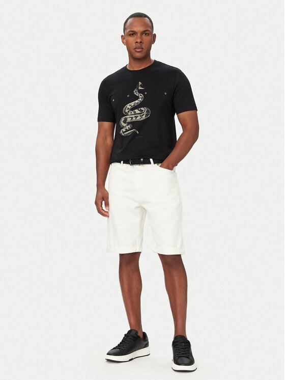 HUGO HUGO Tricou Discorb 50557672 Negru Regular Fit