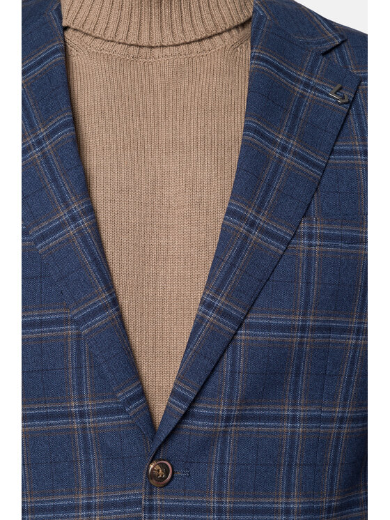 Lancerto Lancerto Marynarka Roweltown MA131223000015 Granatowy Slim Fit