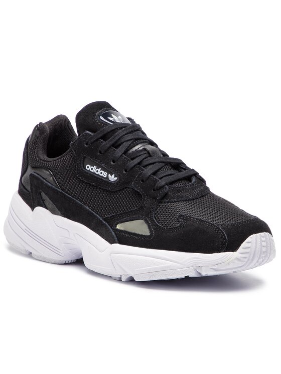 Adidas falcon w black white best sale