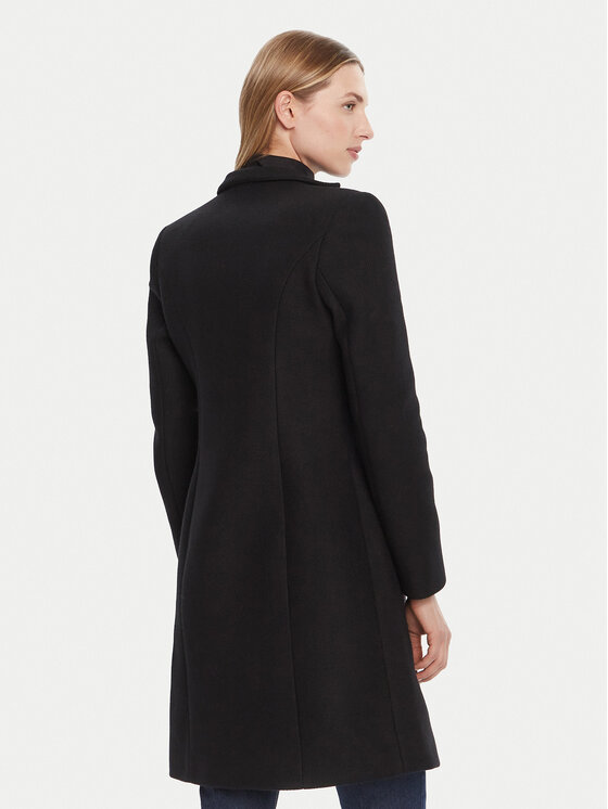 Rinascimento Rinascimento Wollmantel CFC0126218003 Schwarz Regular Fit
