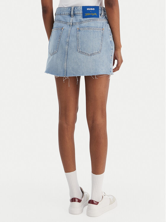 HUGO HUGO Дънкова пола Gadele 50557549 Син Regular Fit