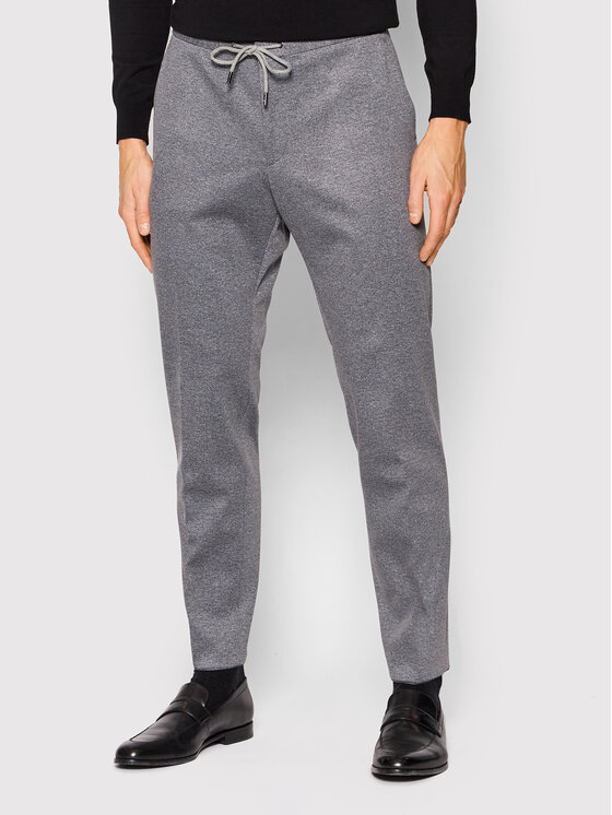 BOSS Boss Spodnie materiałowe Banks4-J 50450442 Szary Slim Fit
