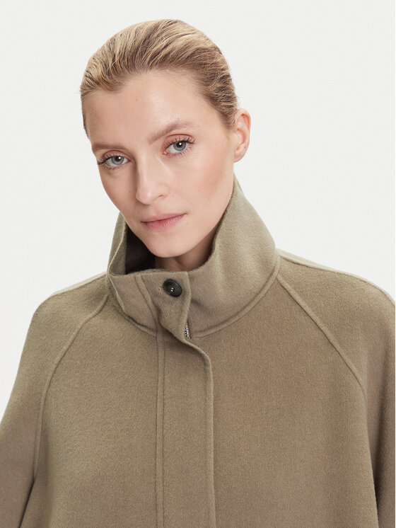 MAX&Co. MAX&Co. Płaszcz wełniany Letizia 2526086071200 Zielony Oversize