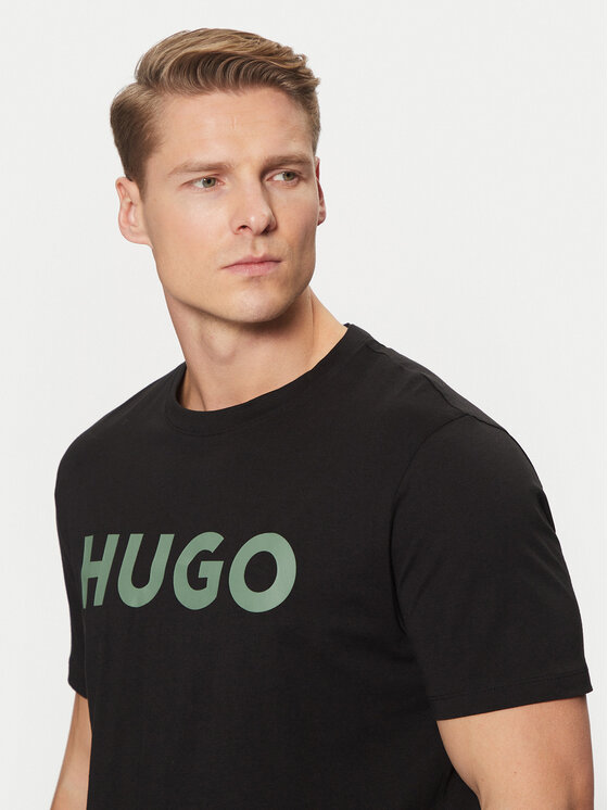 HUGO HUGO T-särk Dulivio 50467556 Must Regular Fit