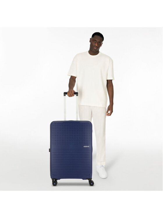 American Tourister American Tourister Walizka średnia 301654 Błękitny
