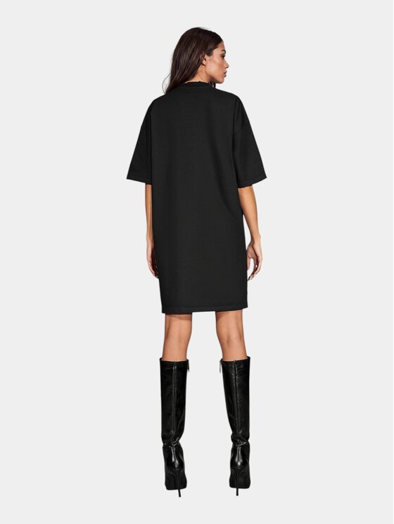MADE BY SOCIETY MADE BY SOCIETY Sukienka codzienna BLACK MASS - D27489 Czarny Basic Fit