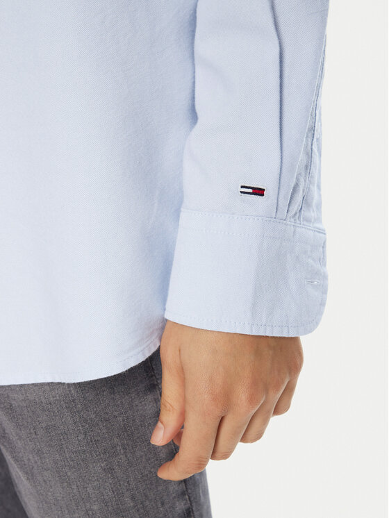 Tommy Jeans Tommy Jeans Cămașă DW0DW19358 Albastru celest Relaxed Fit