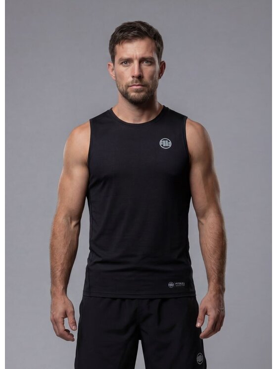 PITBULL PITBULL Tank top RUNWAY Czarny Regular Fit