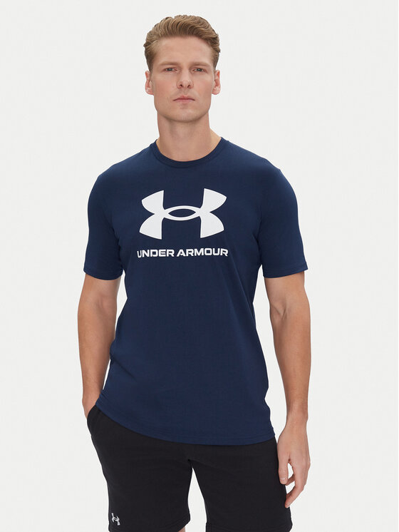 Under Armour Tricou Ua Sportstyle Logo Update Ss 1382911 Bleumarin Loose Fit
