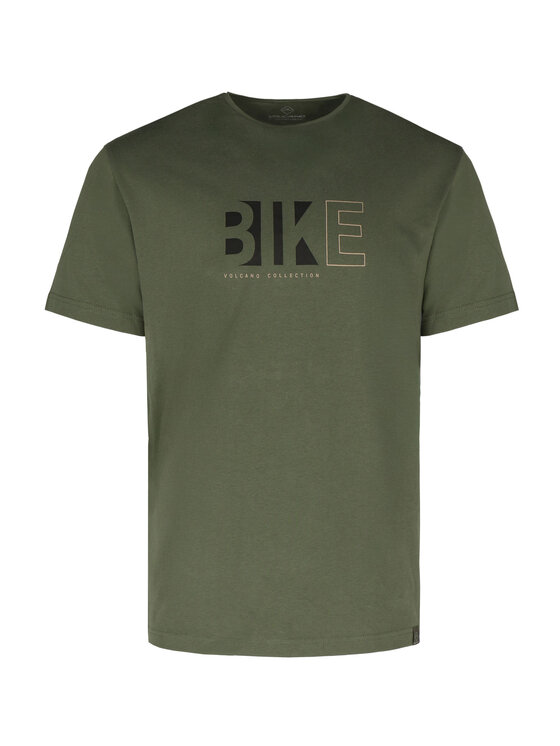 Volcano Volcano T-Shirt T-EKIB Zielony Regular Fit