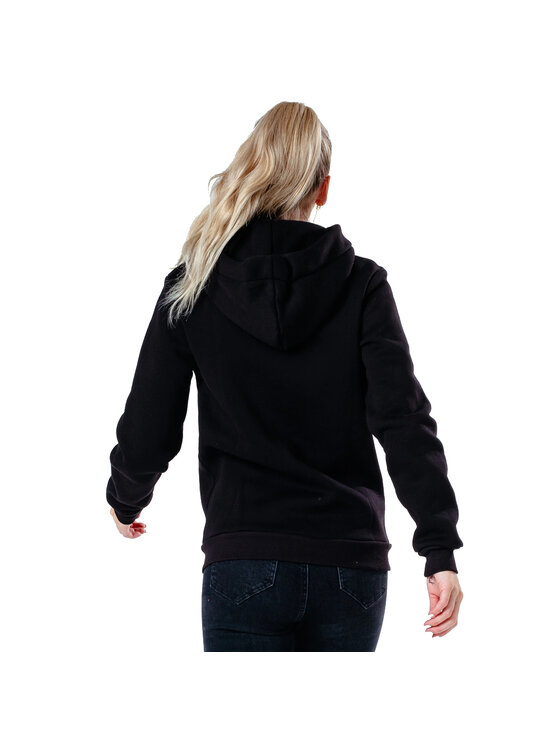 HYPE HYPE Felpa Justhype Drawstring Zip Hoodie Nero Regular Fit