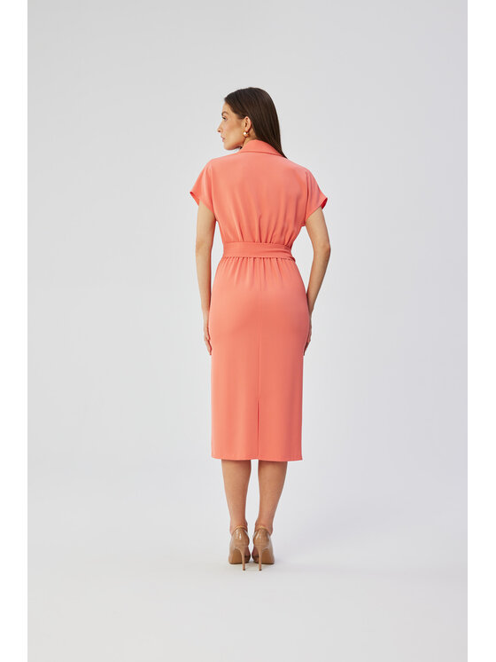 Stylove Stylove Sukienka wieczorowa S363 Pomarańczowy Comfortable Fit
