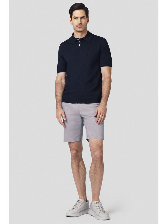 Lancerto Lancerto Szorty materiałowe Vaasa SZO082125000006 Szary Regular Fit