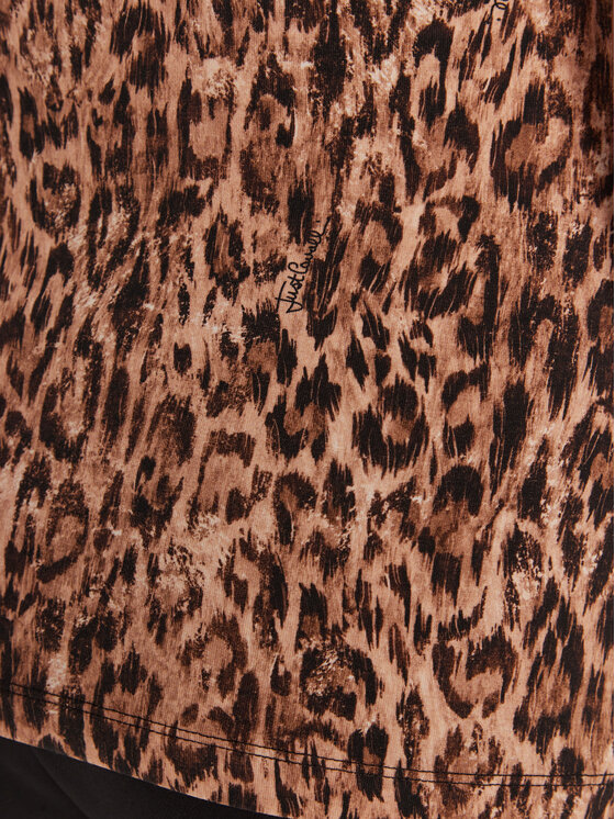 Just Cavalli Just Cavalli Majica 79PAHE07 CJ112 Rjava Slim Fit