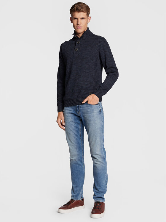 Maglione M-3020-KWC206 Blu scuro Regular Fit