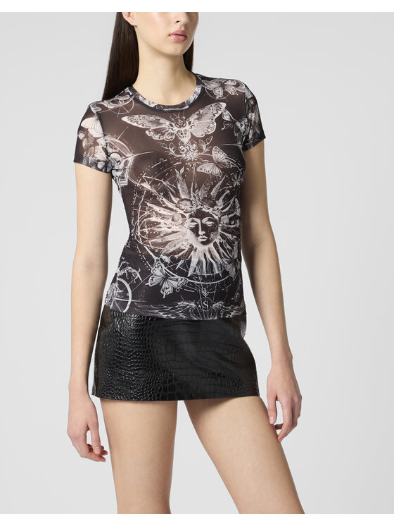 PHILIPP PLEIN PHILIPP PLEIN Tričko 29891 Čierna Skin Tight Fit