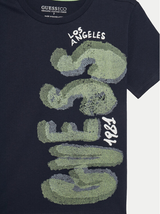 Guess Kids Guess Kids T-Shirt L5GI12K8HM4 Niebieski Classic Fit