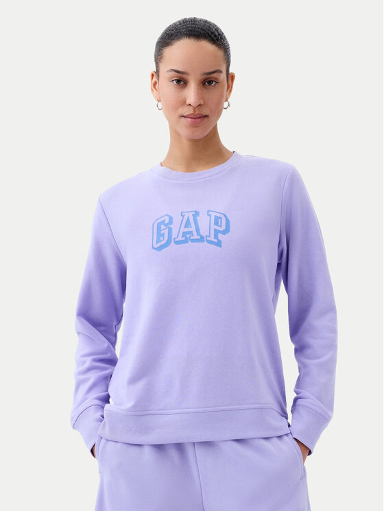 Gap Gap Pulóver 885586-02 Lila Regular Fit