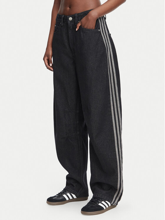adidas adidas Jeans KQ6474 Schwarz Barrel Fit