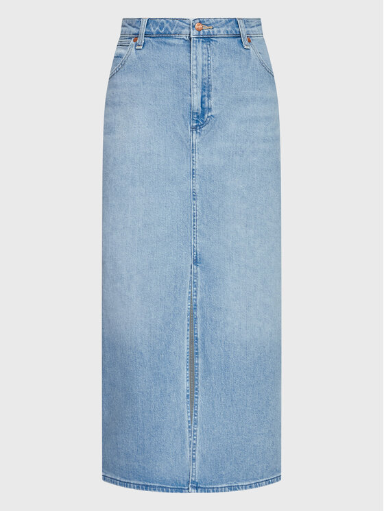 Wrangler Wrangler Spódnica jeansowa Rhea W24L58Z19 Niebieski Mom Fit