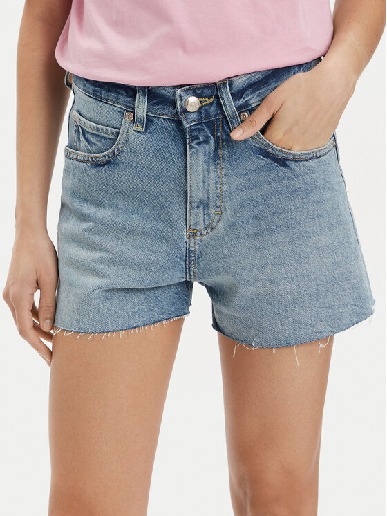 Lee Short en jean Rider 112350142 Bleu Straight Fit