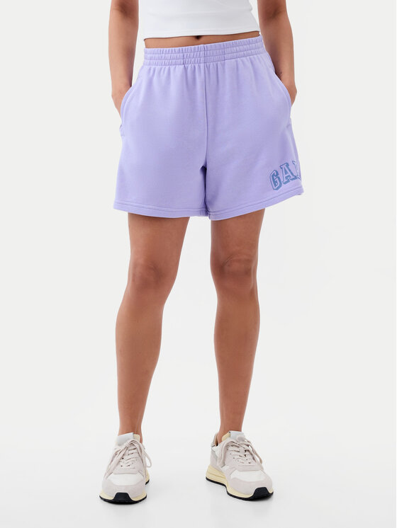 Gap Gap Спортни шорти 885590-00 Виолетов Relaxed Fit