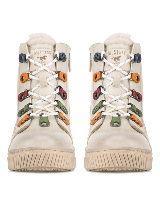 Mustang Mustang Schnürschuhe 1436-601 Beige