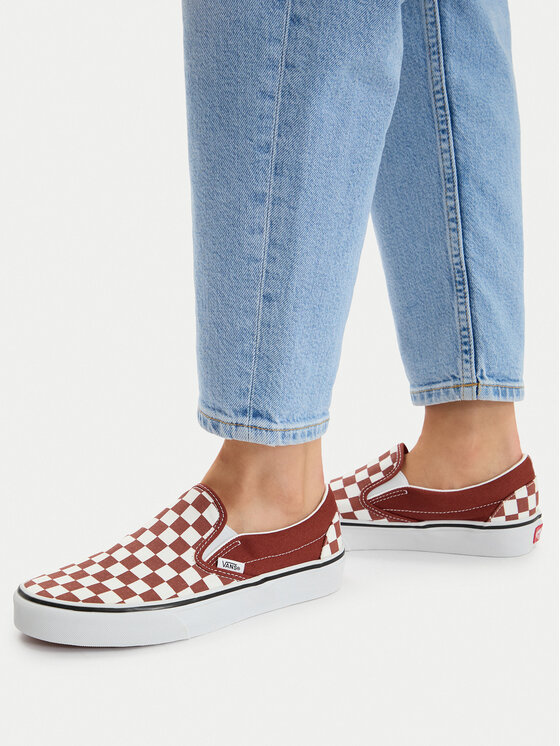 Vans Vans Sneakers aus Stoff Classic Slip-On VN000DAHFSB1 Dunkelrot