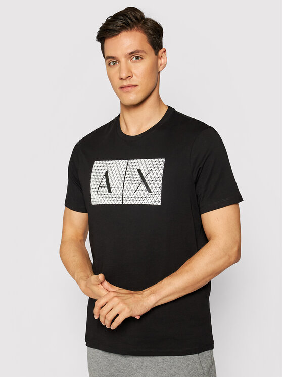 Armani Exchange Armani Exchange Póló 8NZTCK Z8H4Z 1200 Fekete Slim Fit