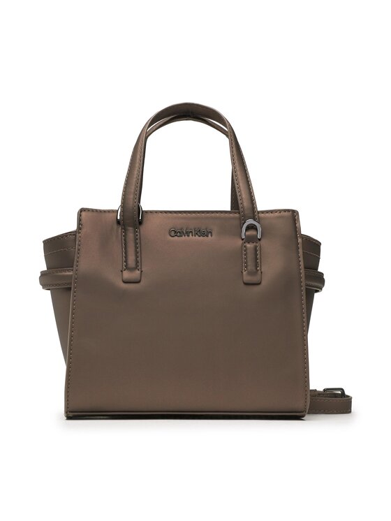 Calvin Klein Geantă Ck Must Mini Tote Rubberized K60K610192 Maro Calvin imagine noua