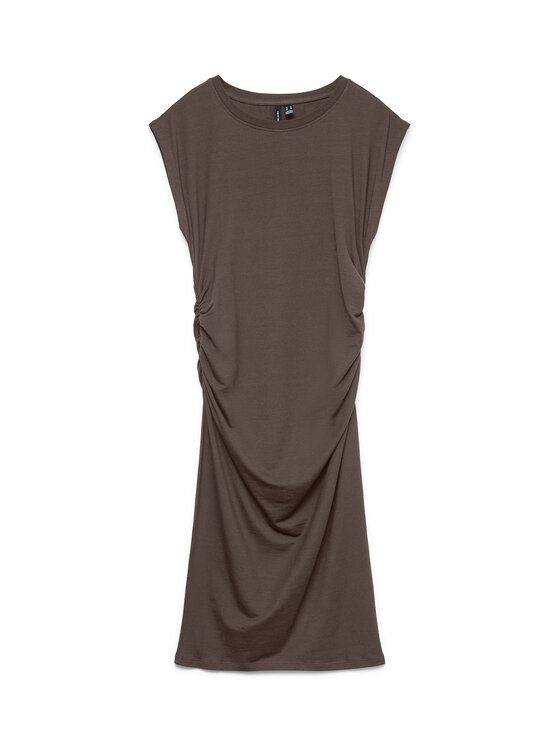 Vero Moda Vero Moda Koktel haljina Sarah  10346941 Tamno smeđa Slim Fit