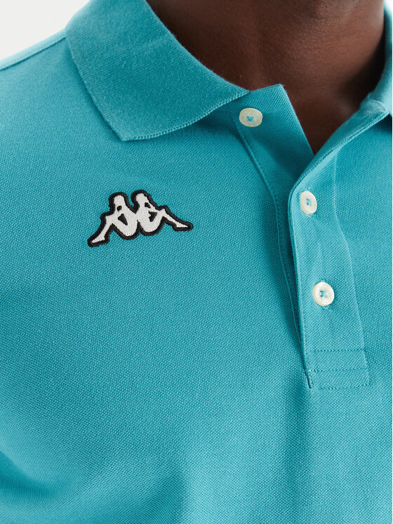 Kappa Kappa Polo majica Logo Sharas Mss 302B3D0 Turkizna Regular Fit