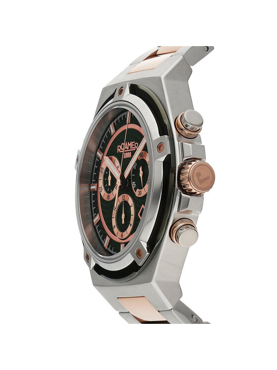 Roamer Roamer Pulkstenis Tempomaster Chrono 221837 49 75 20 Sudraba