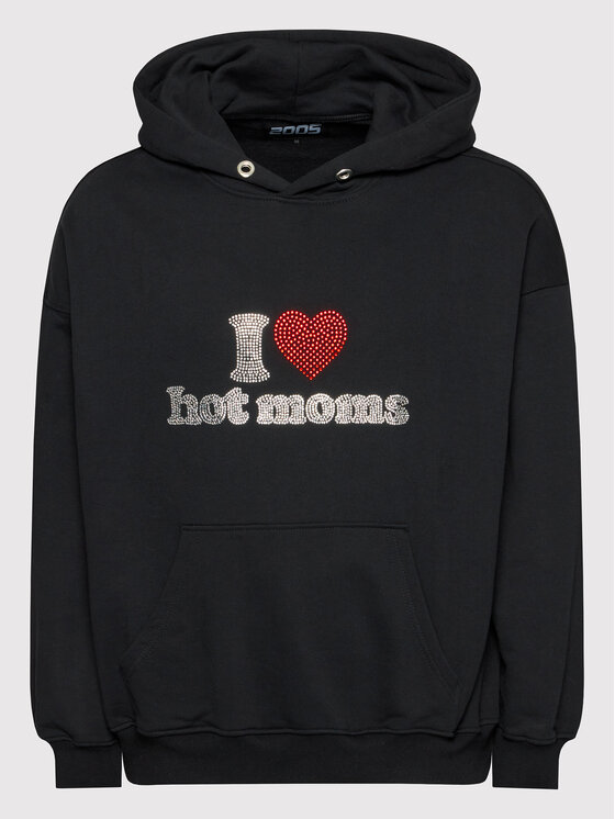 2005 2005 Μπλούζα Unisex Hot Moms Μαύρο Relaxed Fit