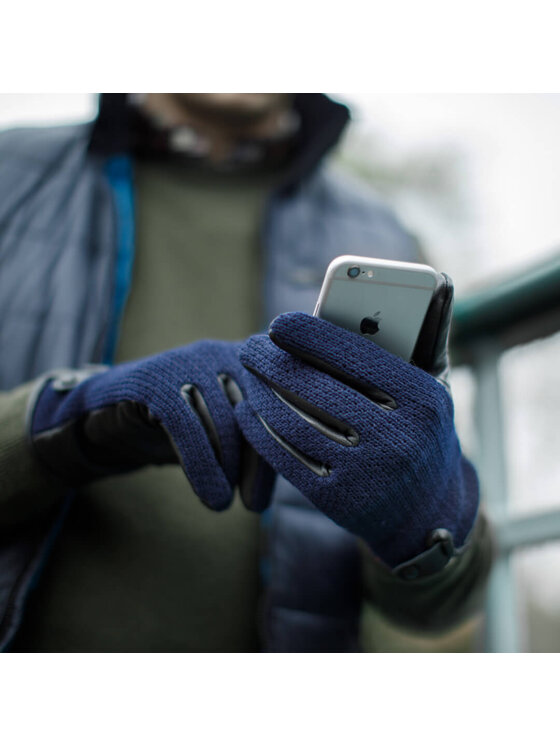 napo gloves napo gloves Rękawiczki Męskie napoWOOL (czarny/granatowy) XL Granatowy