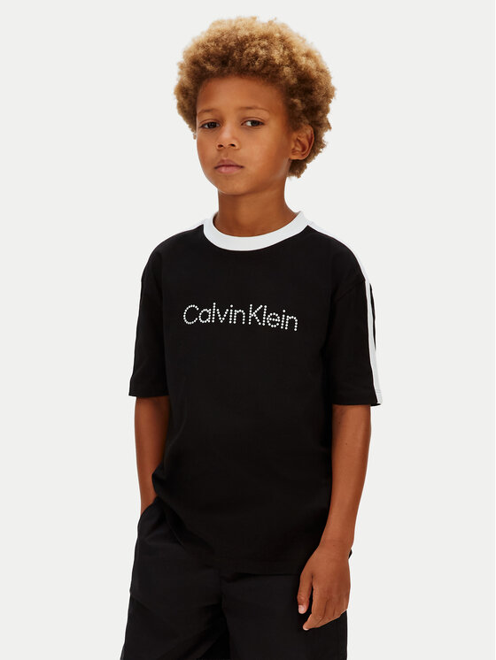 Calvin Klein Jeans Calvin Klein Jeans Marškinėliai LVCKSJA01B Juoda Regular Fit