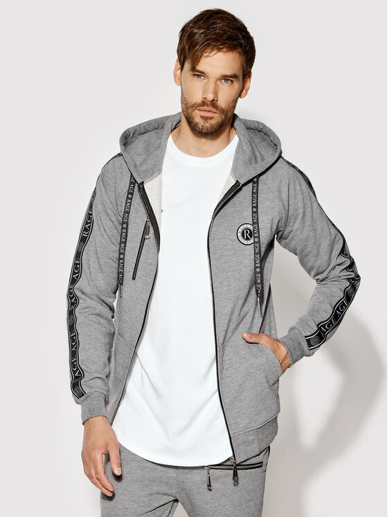 Tuta Harrier Zip 3 Grigio Slim Fit