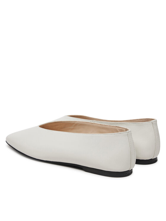 Calvin Klein Calvin Klein Baleriny HW0HW02441 Écru