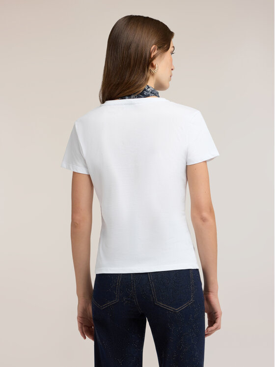 Motivi Motivi T-Shirt G083W003861N011 Biały Regular Fit