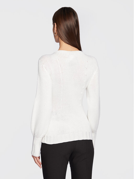 Fabiana Filippi Fabiana Filippi Džemperis MAD222W109 Balts Regular Fit