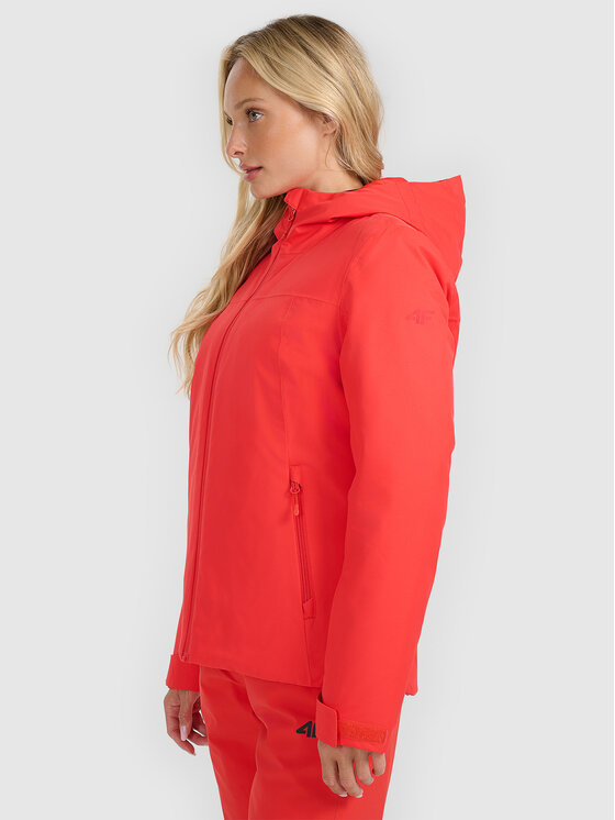 4F 4F Kurtka narciarska APRES SKI Czerwony Regular Fit
