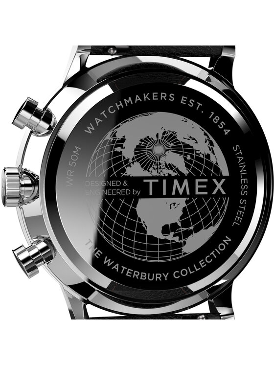 Timex Timex Käekell Waterbury Chronograph TW2U88300 Must