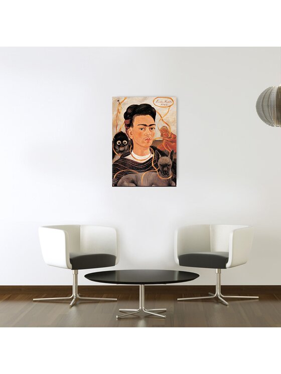 Artopweb Artopweb Dekoracja ścienna Autoritratto Con Scimmia Kolorowy
