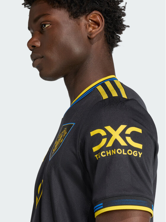 adidas adidas Koszulka techniczna Manchester United Czarny Slim Fit