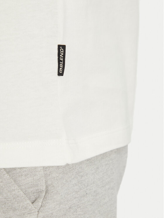 Blend Blend Тишърт 20717764 Бял Regular Fit
