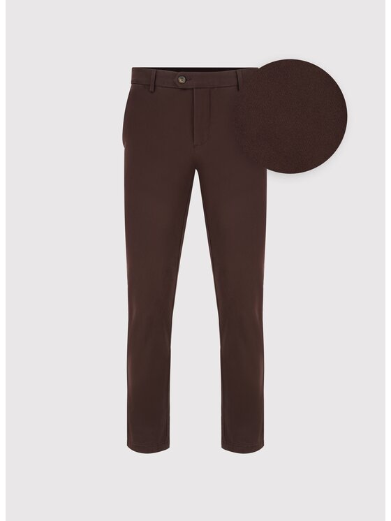 Pako Lorente Pako Lorente Spodnie materiałowe P25WB-WX-001 Brązowy Classic Fit