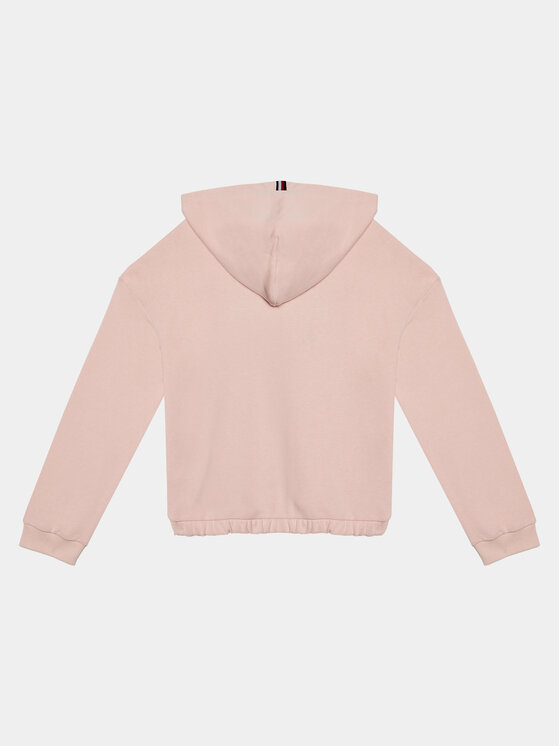 Tommy Hilfiger Tommy Hilfiger Bluza Hilfiger Script Hoodie KG0KG07721 Różowy Regular Fit