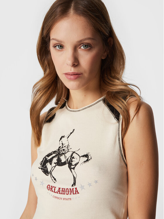 Blusa 75440396 Écru Regular Fit
