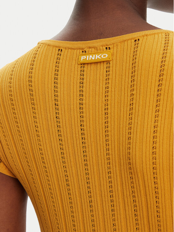 PINKO PINKO Trikotažinė suknelė 104745 A2FR Ruda Regular Fit