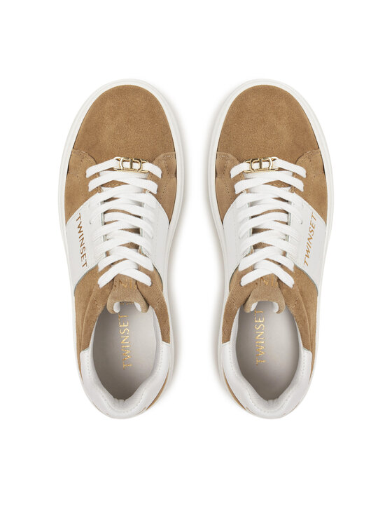 TWINSET TWINSET Sneakersy 251GCJ01C Hnedá